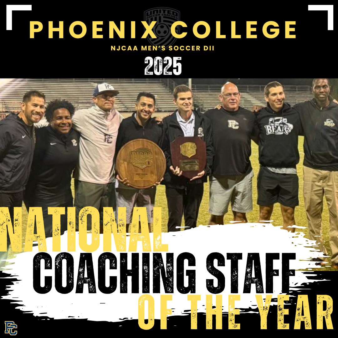 Photo: Phoenix College Men&rsquo;s Soccer Coaching Staff Named 2025 NJCAA Division II National Staff of the Year
