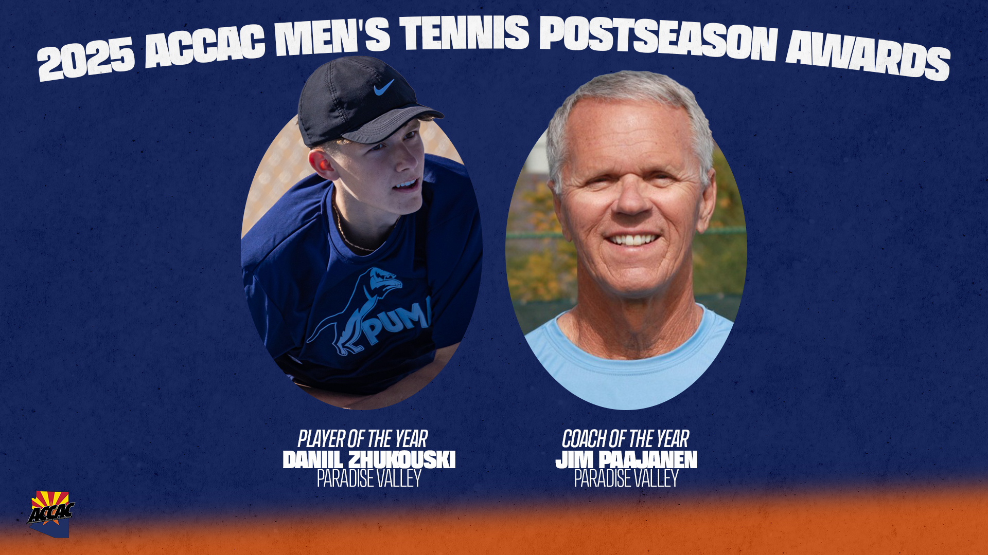 Photo: 2025 ACCAC Men's Tennis Postseason Awards