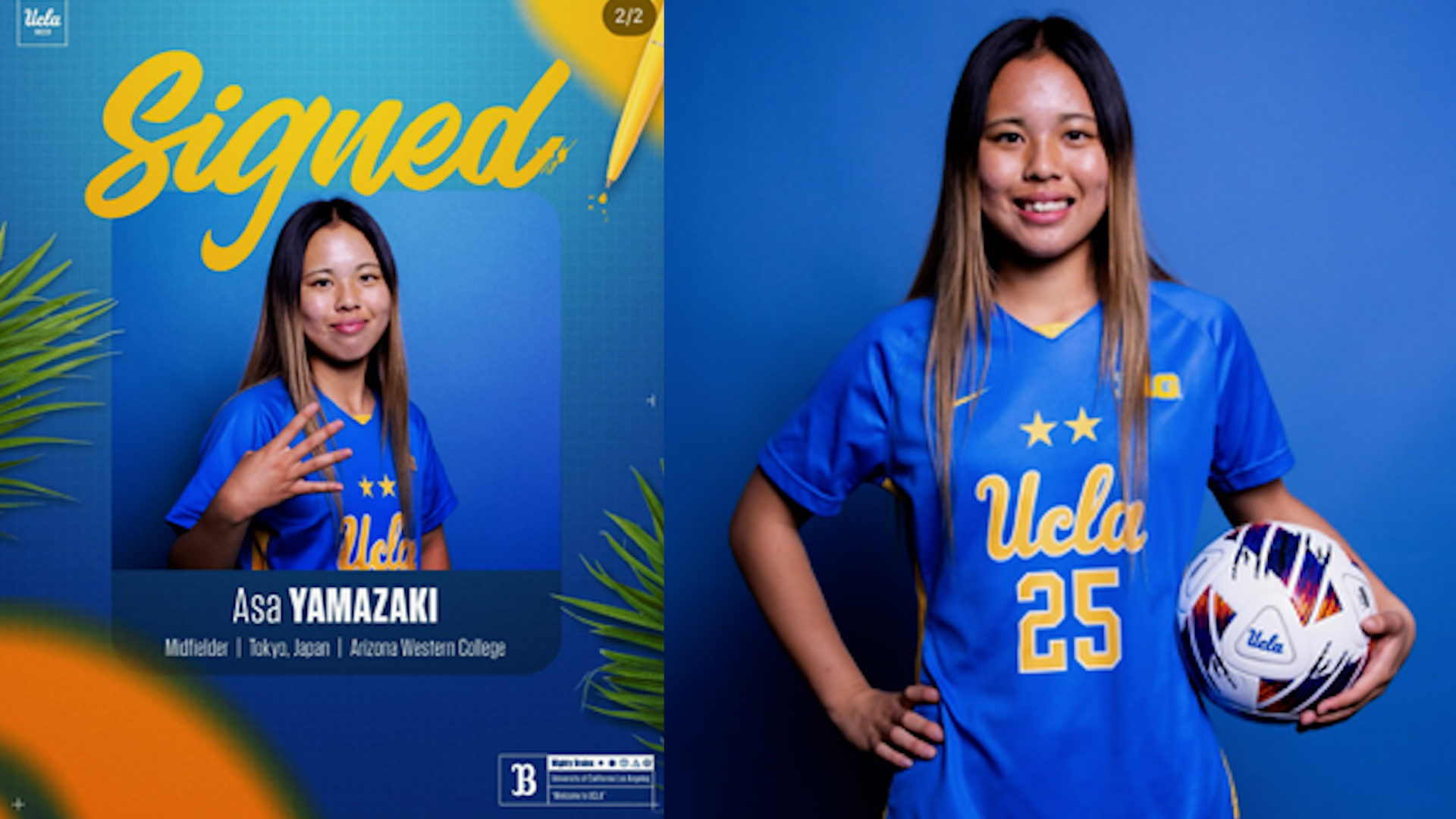 Photo: Two-time All-American Asa Yamazaki signs with UCLA