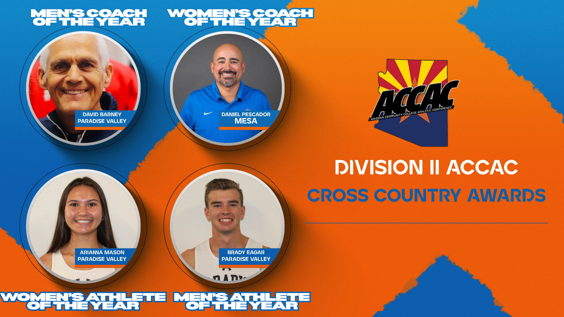 Photo: Division II ACCAC Cross Country Awards
